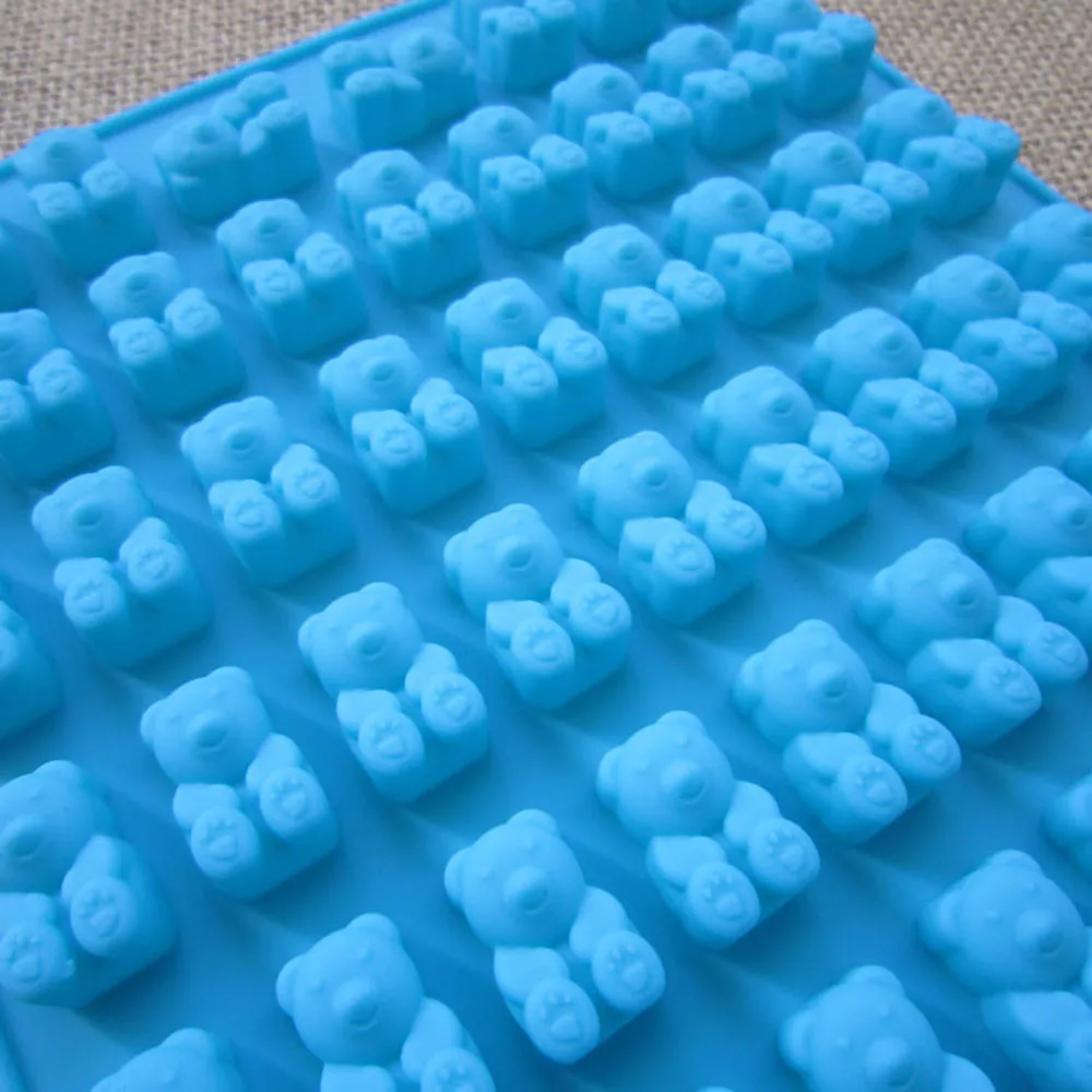 

53 Cavity Silicone Gummy Bear Chocolate Mold Candy Maker Ice Tray Jelly Moulds Silicone Forms Silicone Mold Gummy Bear Shape Mou