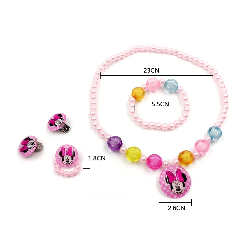 5 шт./лот Disney домашняя одежда с Минни Маус из мультфильма детское ожерелье +