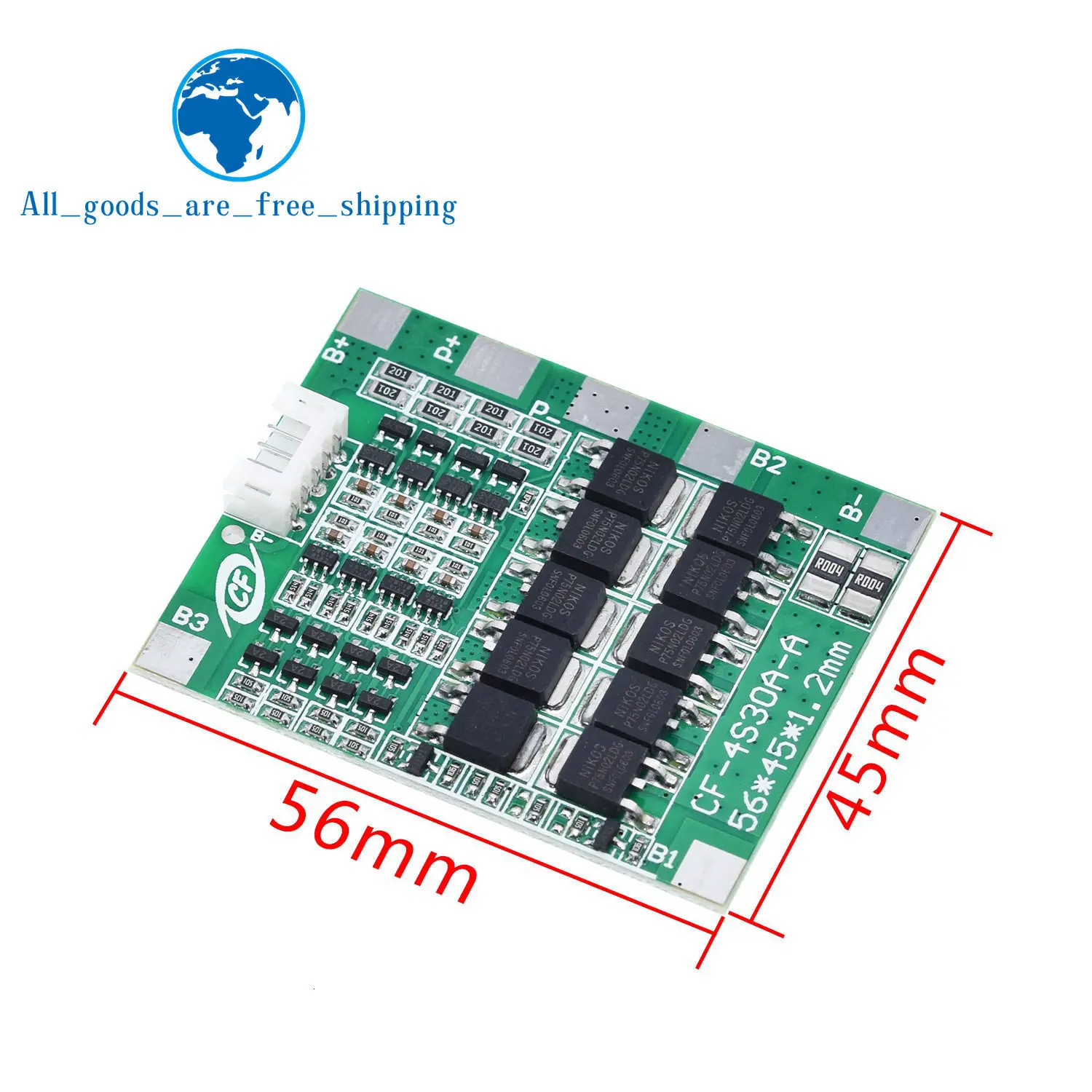 Новое поступление 4S 30A 14,8 V литий-ионный аккумулятор 18650 BMS пакеты Щит защиты печатной платы баланс Интегральные схемы