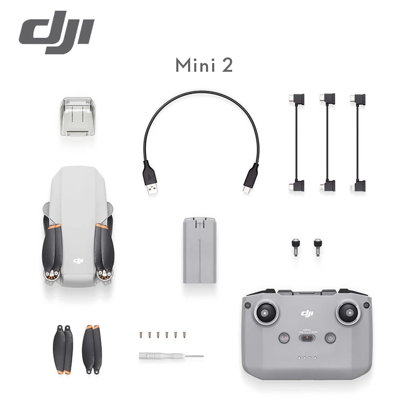 DJI Mini 2 RC Дрон Fly More Combo с 4K цифровой зум Камера GPS 10KM 720p передача видео расстояние