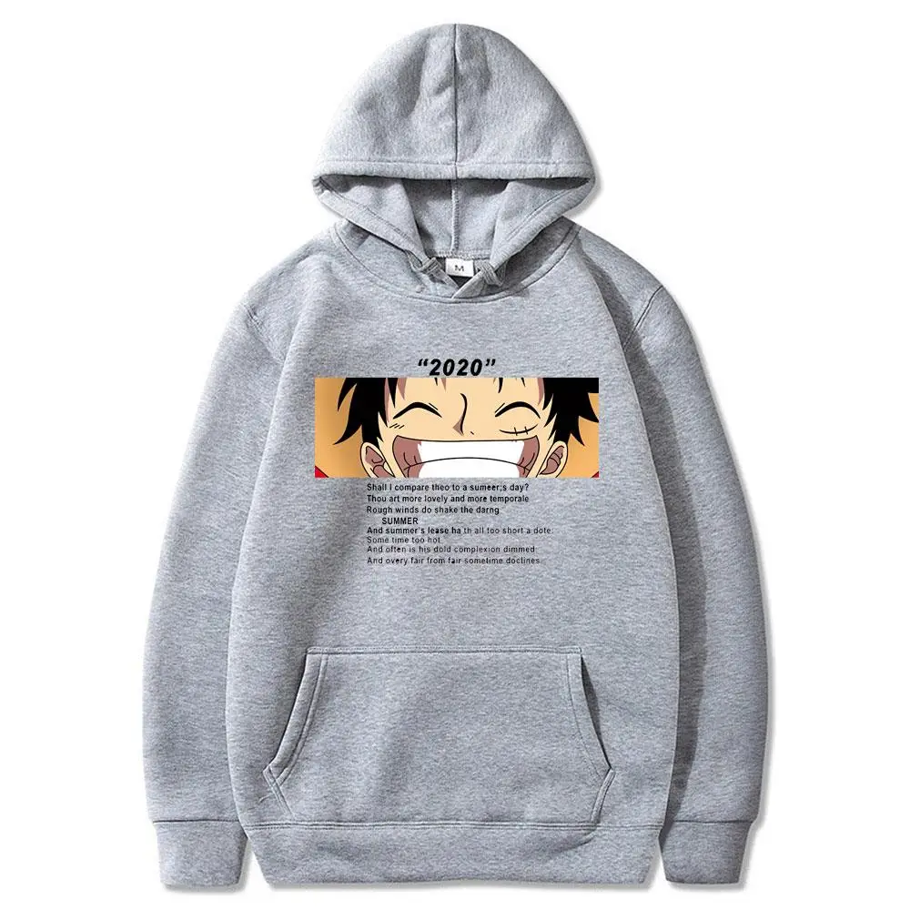 

One Piece Harajuku Hoodie Unisex Funny Cartoon Luffy Sweatshirts Ullzang Japanese Anime 90s Graphic Kawaii Sweatshirt Female