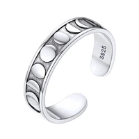 chainspro moon phase rings for woman girls sterling silver stacking rings personalized custom delicate gift packaging cp684