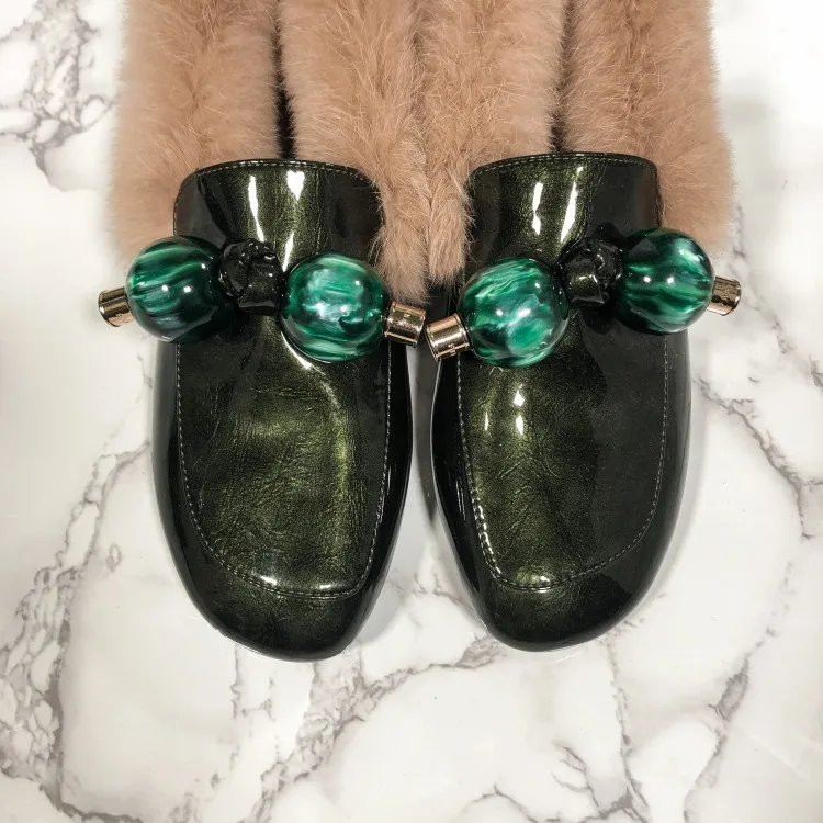 MLJUESE/женские туфли лодочки Модель 2020 года Зимние вечерние из лакированной кожи на