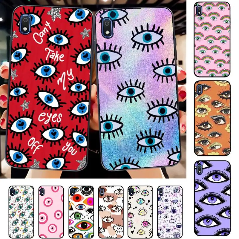

Lucky Eye Blue Evil Eye Print Phone Case for Samsung A51 01 50 71 21S 70 31 40 30 10 20 S E 11 91 A7 A8 2018