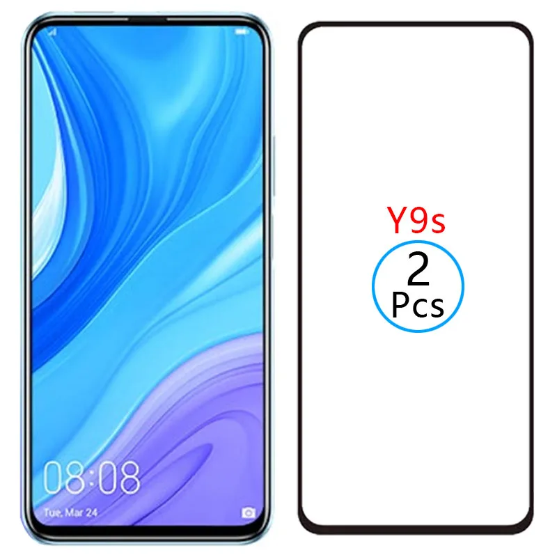 

9d protective tempered glass for huawei y9s screen protector on huaweiy9s y 9s y9 s ys9 9ys safety film huawey huwei hawei huawe