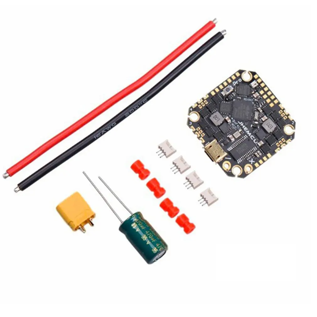

Аксессуары 2-6S бесщеточный Полетный контроллер JHEMCU GHF411AIO Pro зубочистка пересечение F4 25A 35A управление полетом