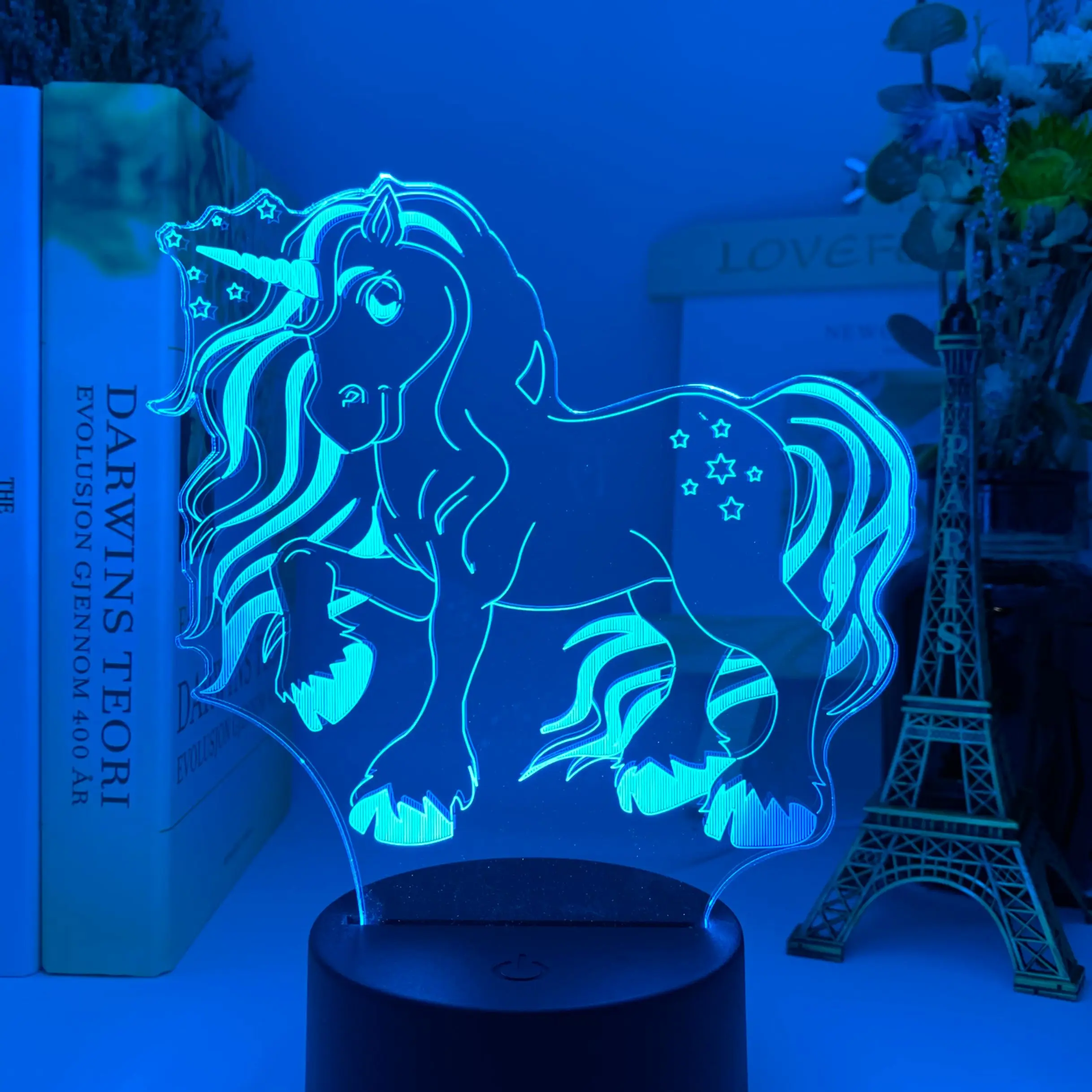 

3d Lamp Unicorn Baby Night Light Color Changing Usb Battery Nightlight for Kids Child Girl Bedroom Decor Unicorn Night Lamp Gift