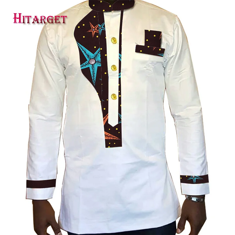 Мужская рубашка 2020 Новая африканская мужская одежда с длинным рукавом Дашики для