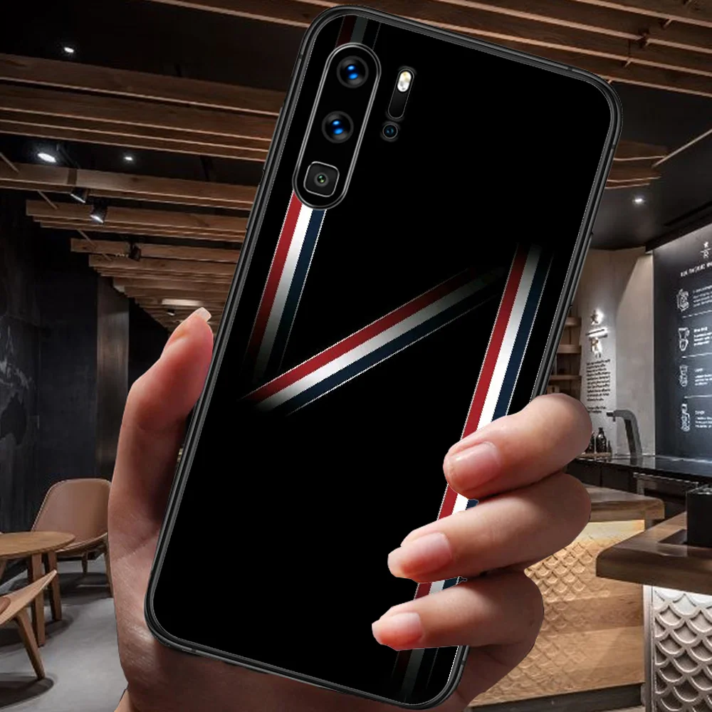 

American fashion brands Phone Case For Huawei P Mate Smart 10 20 30 40 Lite Z 2019 Pro black Cover Painting Shell Silicone