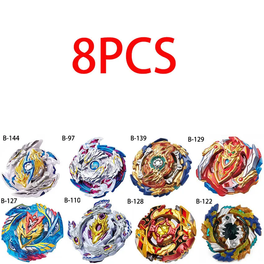 8pcs Beyblade лопающиеся игрушки бейблейд, Арена хранения коробка пусковая Toupie Металл Fusion Бог игрушка волчок подарки для мальчиков - Цвет: 8pcs