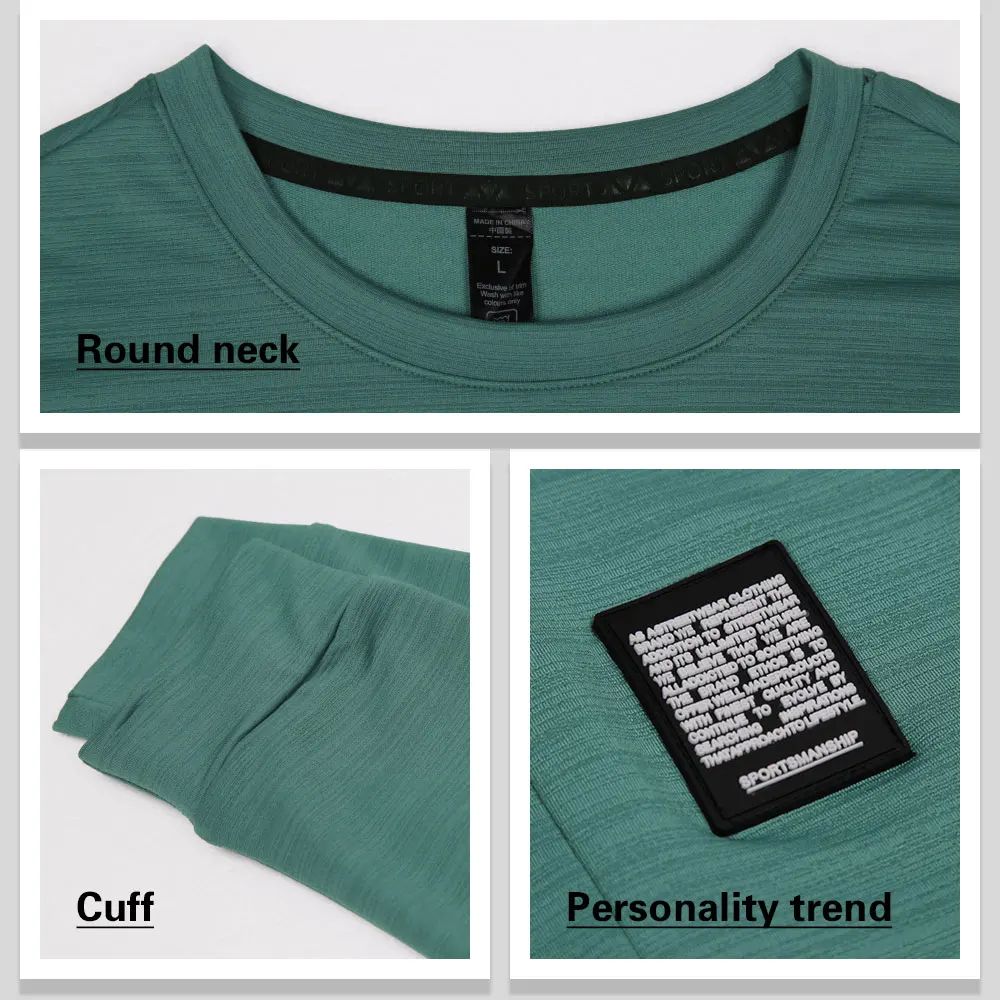 Autumn and Winter Men's Running Shirts, Fitness Sports Shirts, T Shirt for Men , Loose and Quick-Drying Sports Long-Sleeve Shirt