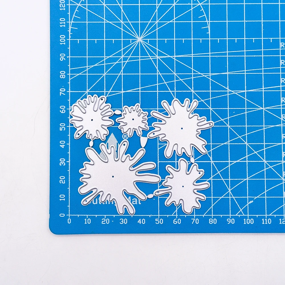Капля воды цветы металлические плашки трафарет для скрапбукинга бумажная карта