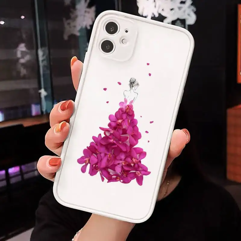 

Imaginative Illustrations Phone Case Matte Transparent for iPhone 7 8 11 12 s mini pro X XS XR MAX Plus cover funda