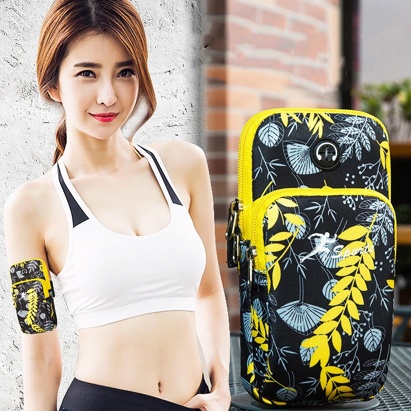 Latest Running Waterproof Arm bag 6.5 inch phone Elastic bandage Home Gym indoor fitness sports outdoor wrist Trail Item storage