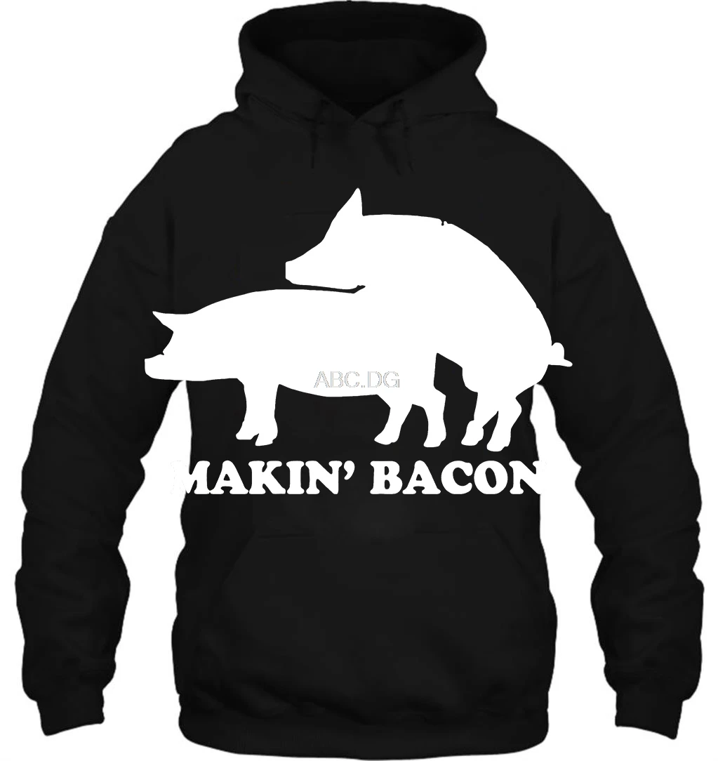 Толстовка Мужская/Женская/Мужская свитер с надписью на беконе художественный