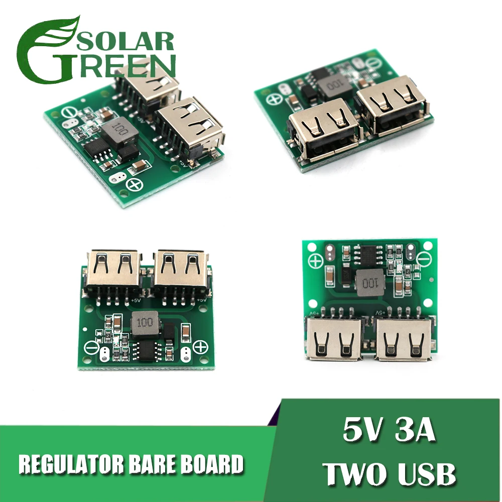 5 В 3 А двойной USB модуль регулятора солнечной панели неизолированная плата