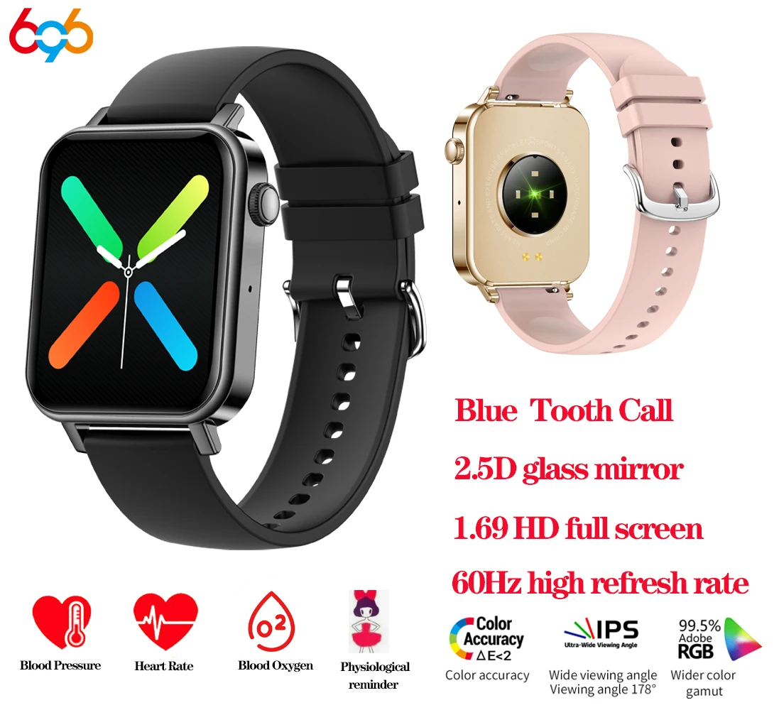 

Новинка мужские и женские умные часы Синие зубы вызов спортивный фитнес-трекер мужские часы водонепроницаемый пульсометр женские умные ча...