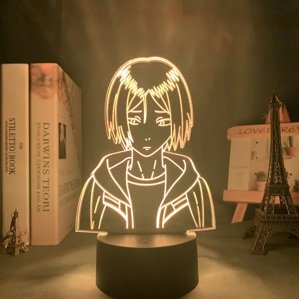 

Фигурка Haikyuu Hinata, шойо, кагеяма, тобио, акриловый светодиодный ночсветильник, 3d иллюзионный свет, аниме для детской спальни, Декор, ночсветил...