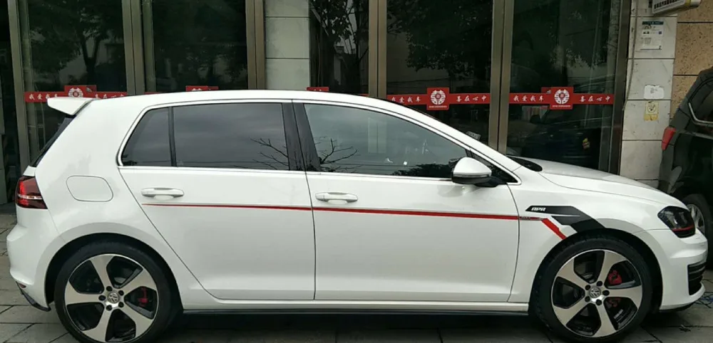 Виниловые светоотражающие наклейки 2 шт./лот на талию обе стороны юбку для Volkswagen