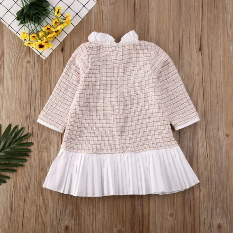 2020 Baby Spring Autumn Clothing Princess Kid Girl Formal Shift Dress Christmas Thanksgiving Party Elagant Gown 1-5T | Детская одежда и