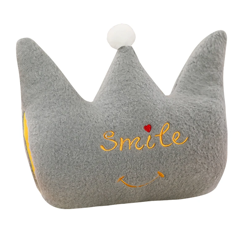 Новая плюшевая мягкая подушка для дивана в форме облачной короны со звездами