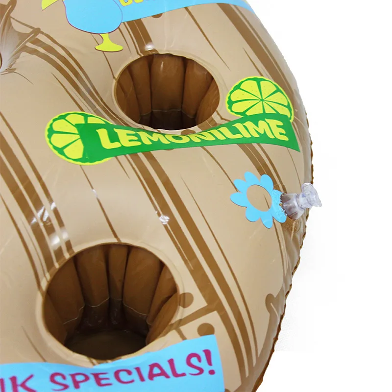 

Summer Party Bucket Pirate Ship Cup Holder Inflatable Pool Float Beer Drinking Cooler Table Bar Tray Beach Swimming Ring