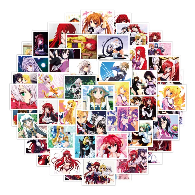 

10/30/52pcs Japanese Anime High School Dxd Stickers Demon Reincarnation Skateboard Travel Suitcase Phone Laptop Luggage Diy