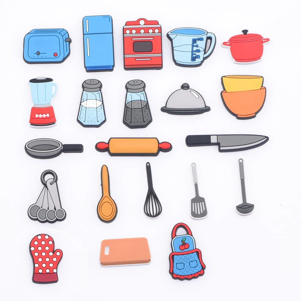 

Hot Sale 1 Piece Mini Refrigerator Juicer Shoe Decoration Accessory Crocodile Pendant Bracelet JIBZ Children's Gift