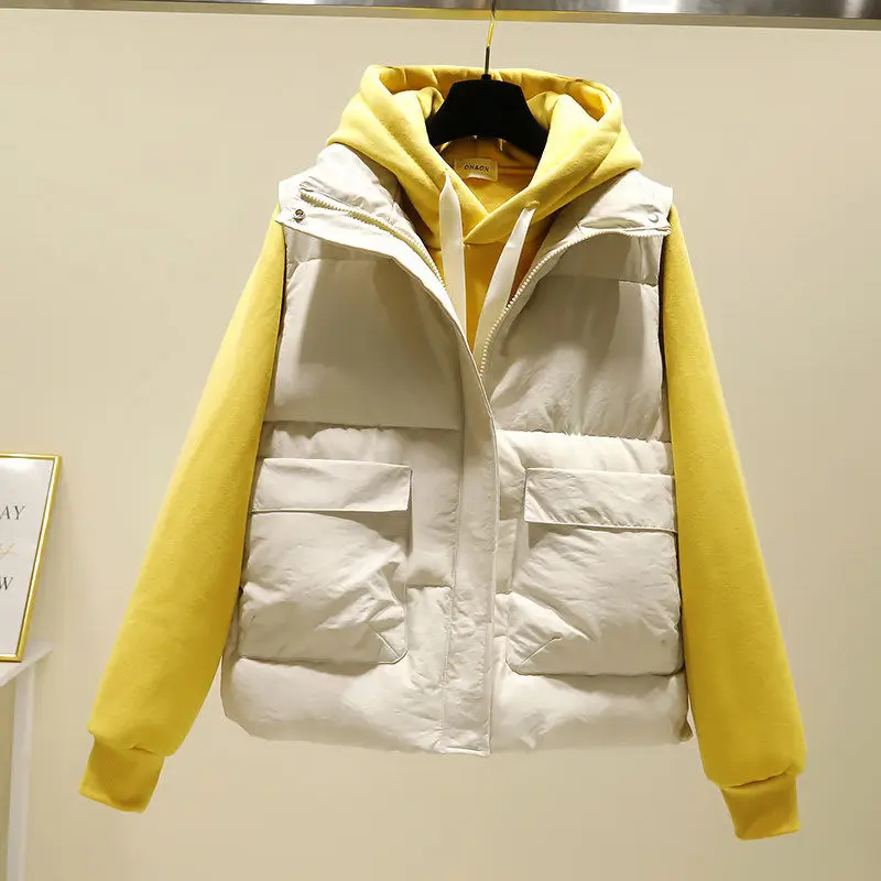 

Little Vest Women Autumn and Winter Down Padded Jacket Student Vest Vest Jacket
