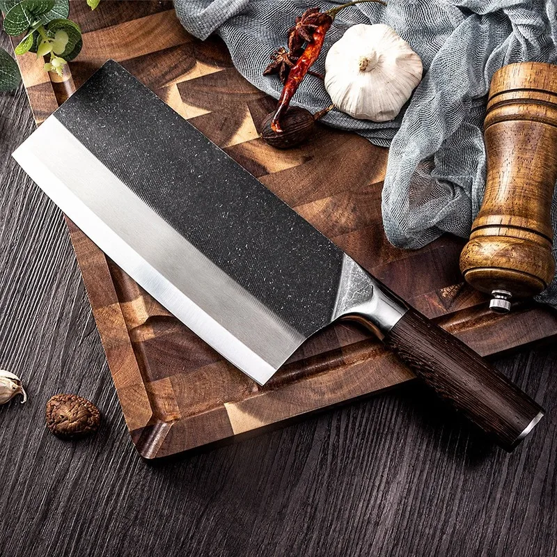 

Hand Forged Kitchen Knife Chopping and Cutting Dual-purpose Knife Household Slicing Meat Cleaver Sharp Chef's Knife