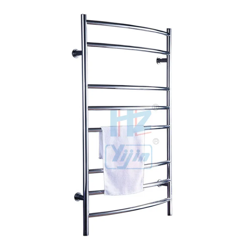 

Free shipping SUS 304 CURVED electric heated rack towel warmer towel dryer electric stainless steel radiators HZ-914AS bend bar