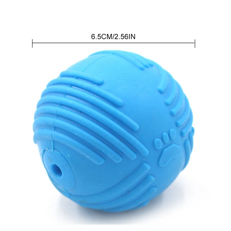

1PCS Random Color Dog Ball Rubber Squeaky Interactive Toy Puppy Chew Ball Toy Dog Teething Chew Toy Training Toys Legendog