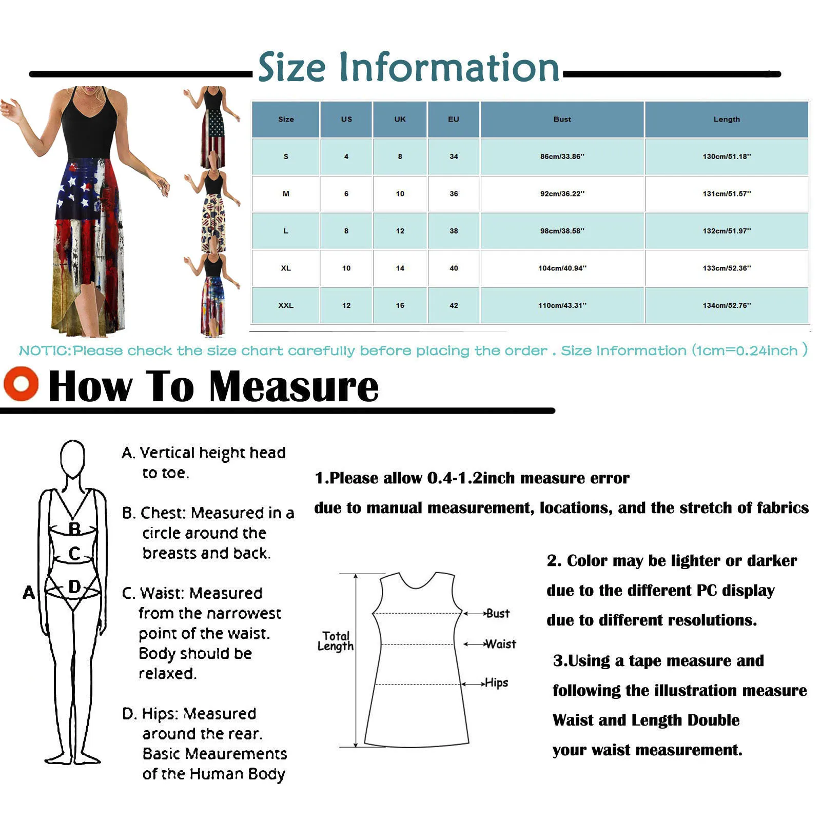 

dresses for women 2021 V-Neck Sleeveless Strap Open Back Sexy Independence Day Print Dress vestido de mujer