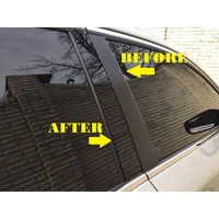 6pcs black window pillar trim post cover decor for kia sportage 2011 2015 replacement set car auto exterior accessories
