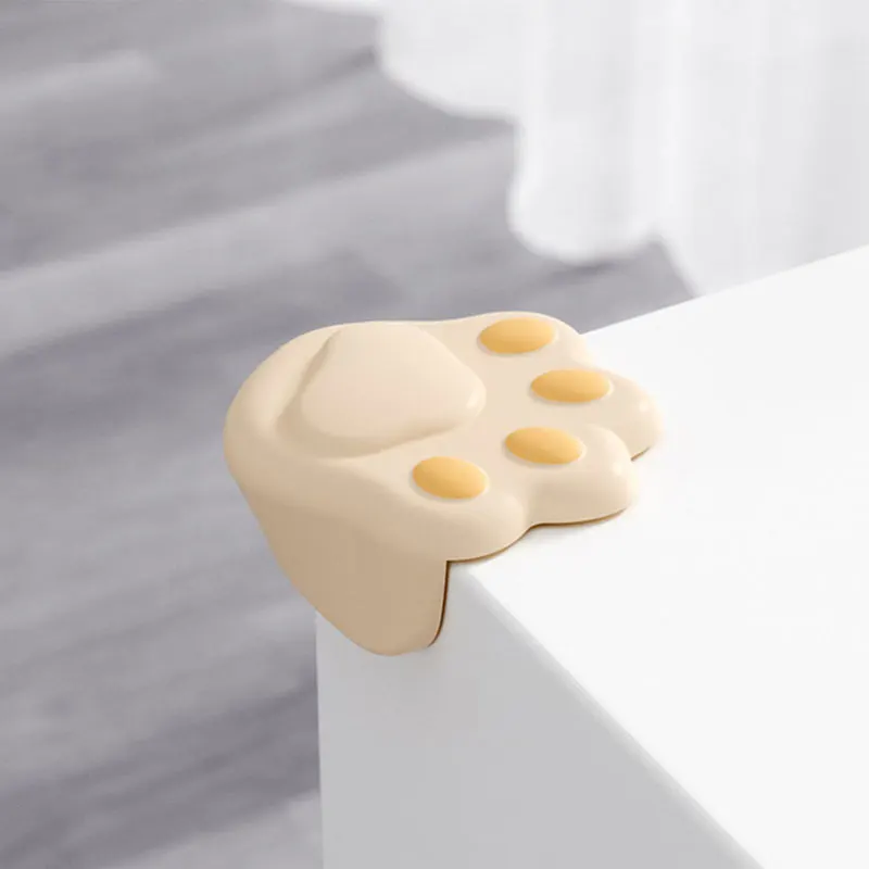 

Cute Cat Paw Kids Safe Corner Protector Baby Silicone Safety Edge Guards Children Anticollision Protection Cover Angle Desk Pad