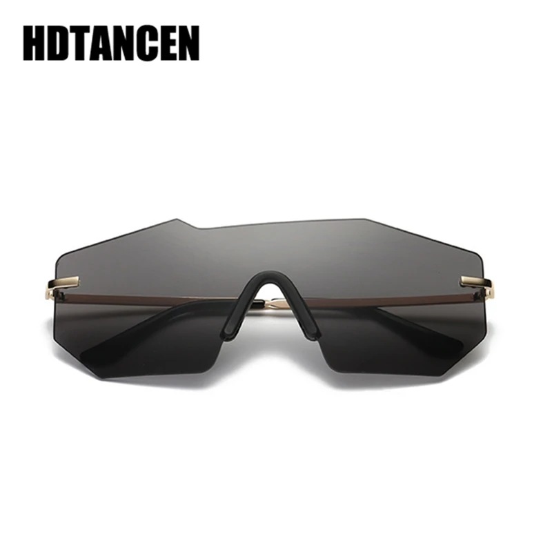 Солнцезащитные очки без оправы HDTANCEN унисекс зеркальные для вождения в стиле