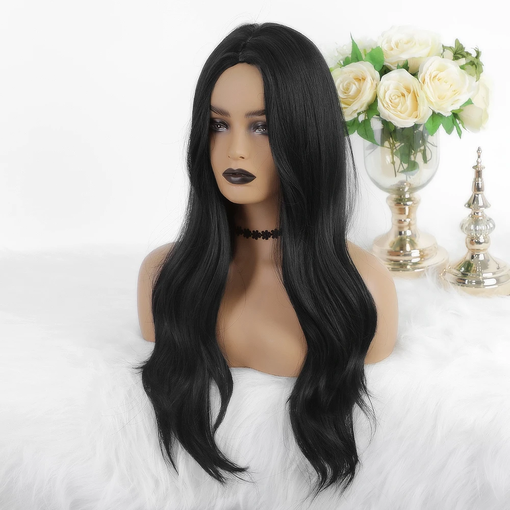 Блонд Единорог 29 дюймов длинный прямой синтетический парик свободная волна