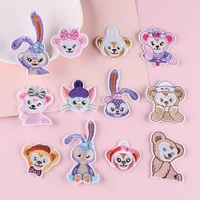 childrens patch patches patterned embroidery on clothes thermo stickers rabbit adhesive clothing van gogh cartoon thermal iron