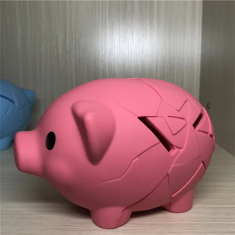 

Piggy Bank Safe Pig Drop Resistant Coin Bank Children Savings Bank Creative Cartoon Plastic Salvadanaio Money Boxes ED50MB
