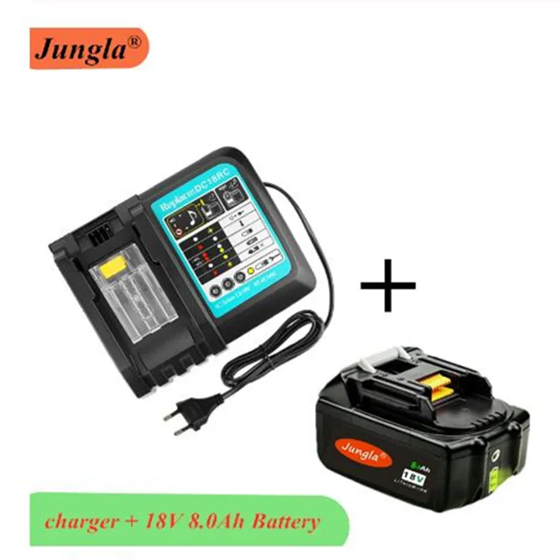 

BL1860 18v 8000mAh rechargeable lithium-ion battery with DC18RCT battery charger for MAKITA BL1860 BL1850 BL1830 power tools