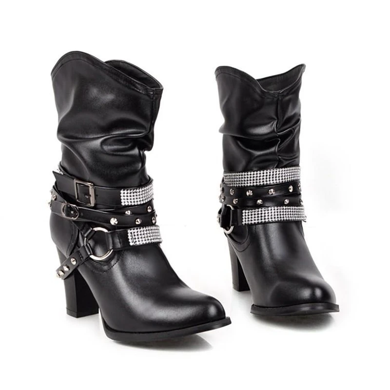 

New Women Shoes Boots High Heel Ankle Boots for Women Big Size 34-47 Black Brown Gray Beige Boots
