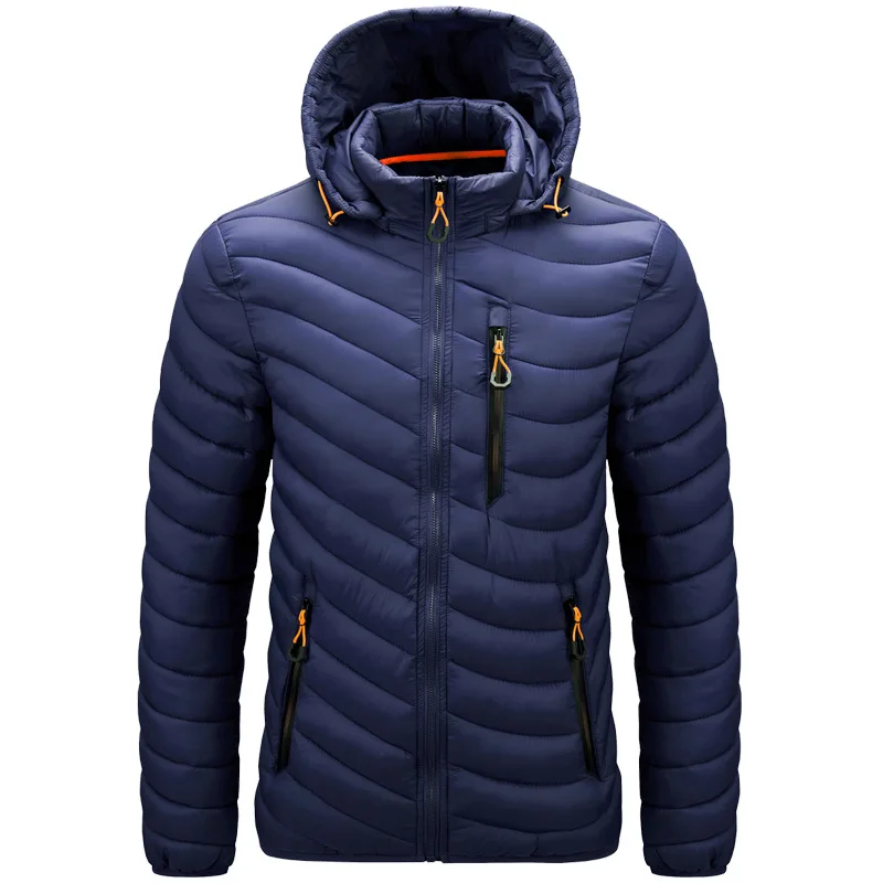 

Hooded Parkas Men Jacket Autumn Thick Casual Slim Jacket Coat Men Outwear Winter Warm Waterproof Hat Removable jaqueta masculino