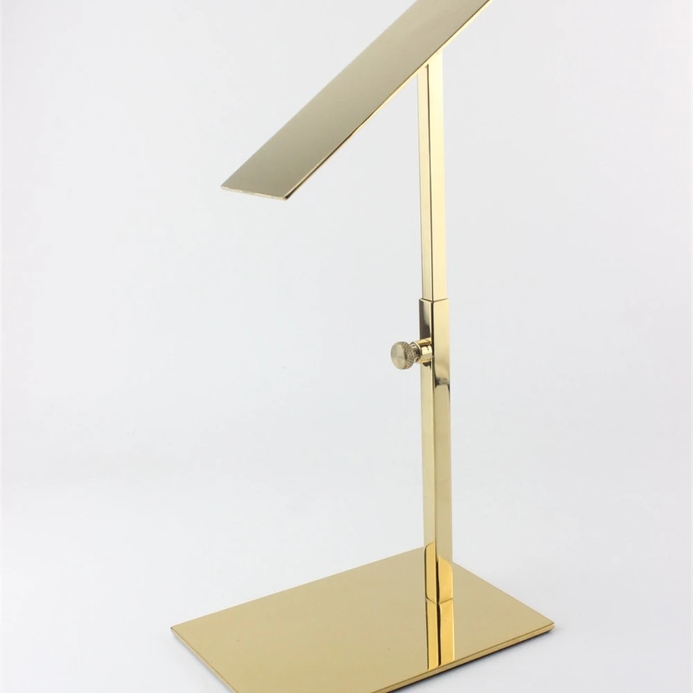 

Metal Polished Gold Shoe Display Stand Shoe Riser Stand Shoe Bracket Metal Shoe Holder Rack