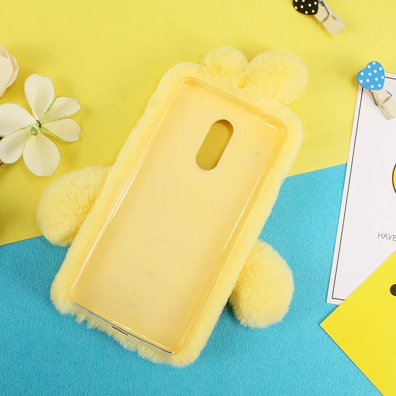 Мягкий красивый стильный чехол сделай сам с пушистой уткой защитный для телефона