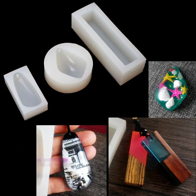 

Resin Pendant Silicone Mold DIY Resin Aurora Pendant Charm Making Jewelry Tools
