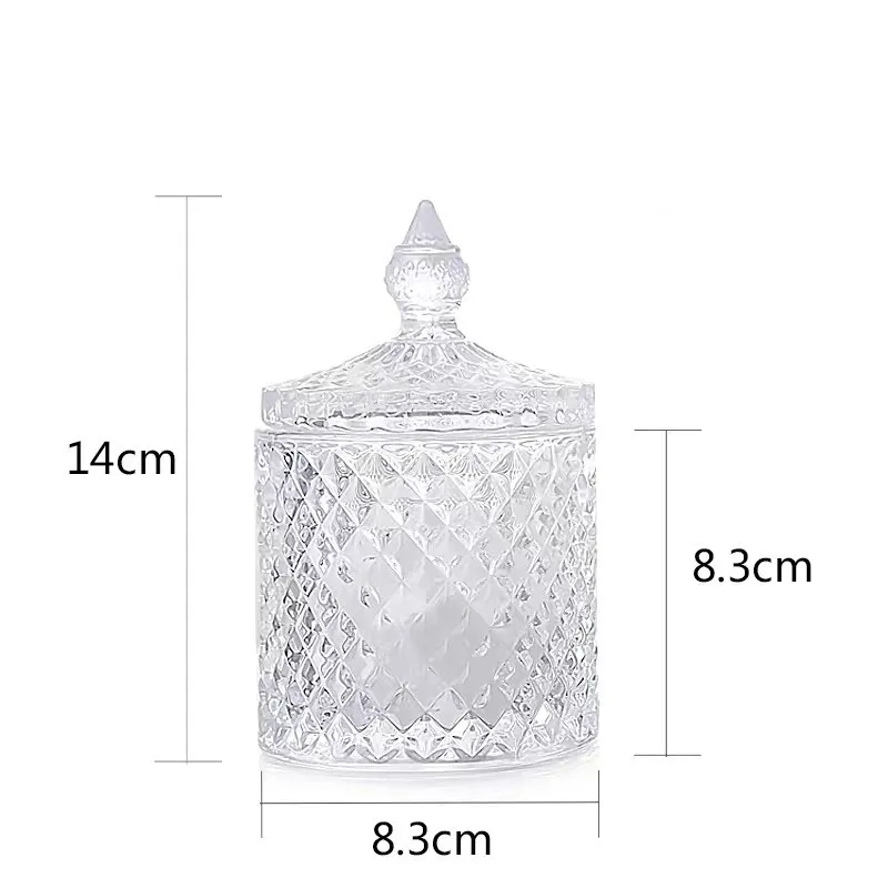 

Candlestick Cup DIY Candle Aromatherapy Glass Empty Jar Candle Holder Container Jar Desktop Storage Jar Decoration
