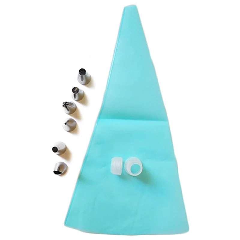 8 шт./компл. Новый кондитерский мешок для глазури и крема + Набор насадок из