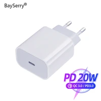 bayserry 20w pd usb c charger for iphone 12 pro max 11 xs xr fast charger type c qc 4 0 3 0 for xiaomi mobile phone quick charge