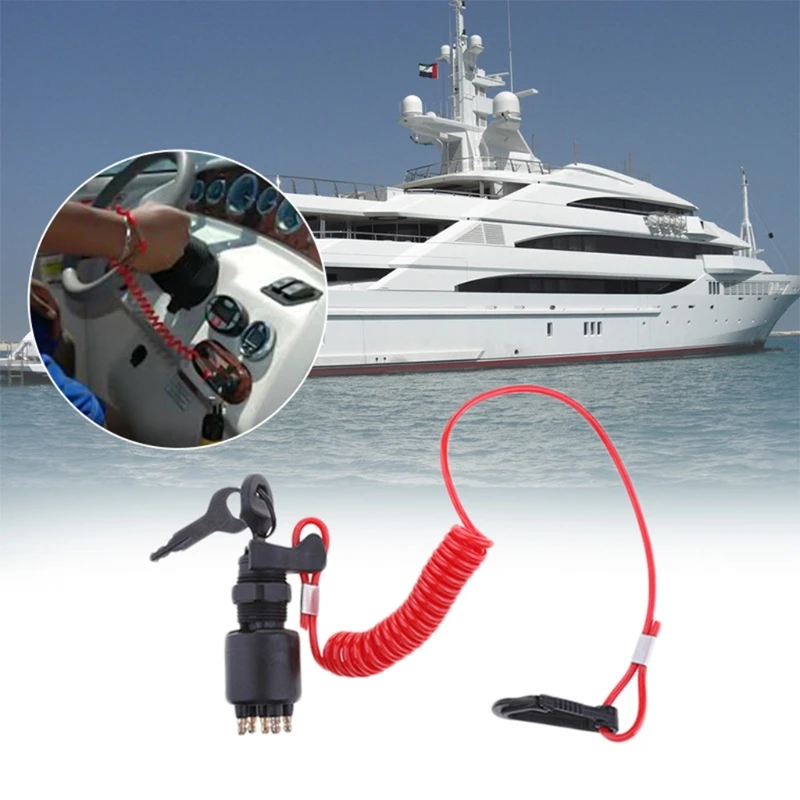 Ключ зажигания предохранительный шнур замок в сборе для рхв BRP 1996 Up Johnson evinгруб