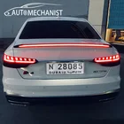 Светодиодный задний спойлер для автомобиля, заднее крыло, спойлер для багажника, универсальный задний спойлер, украшение, модифицированные аксессуары для автомобиля